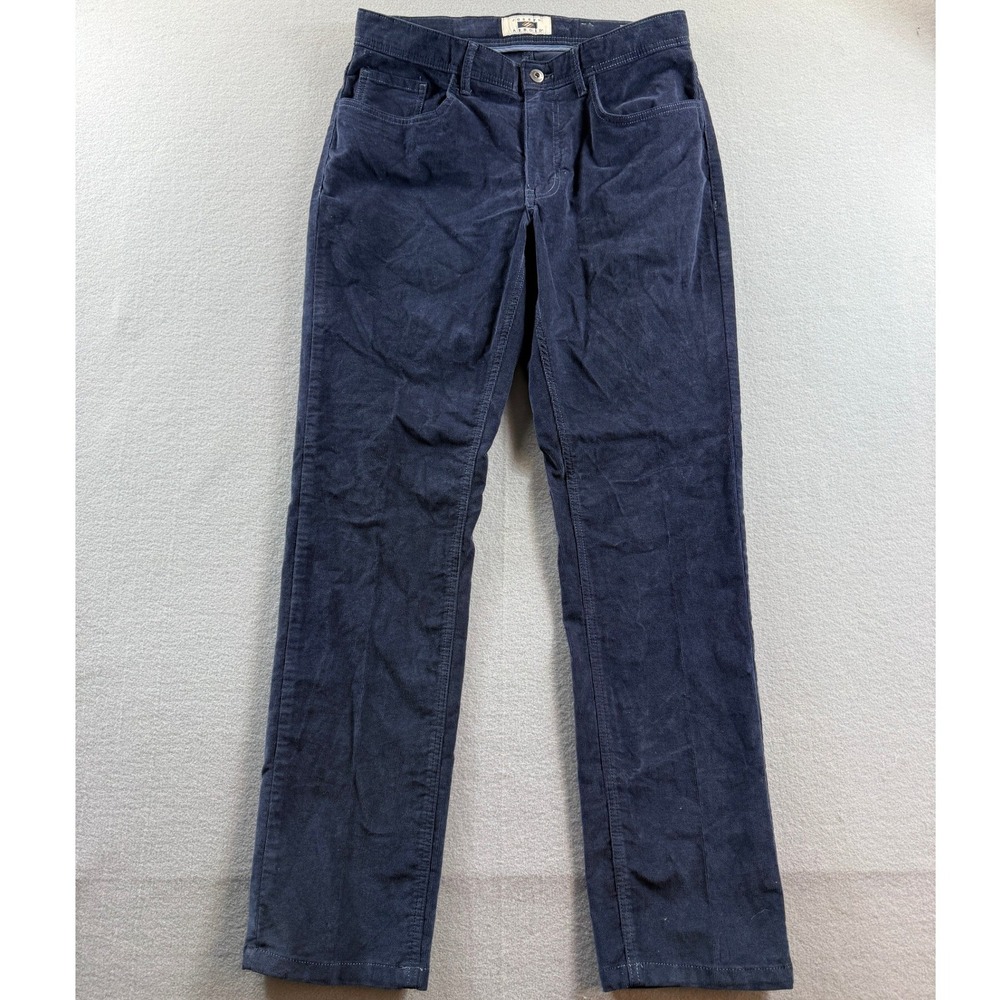 Joseph Abboud Corduroy Pants Men 34x32 Navy Blue Straight Leg Stretch